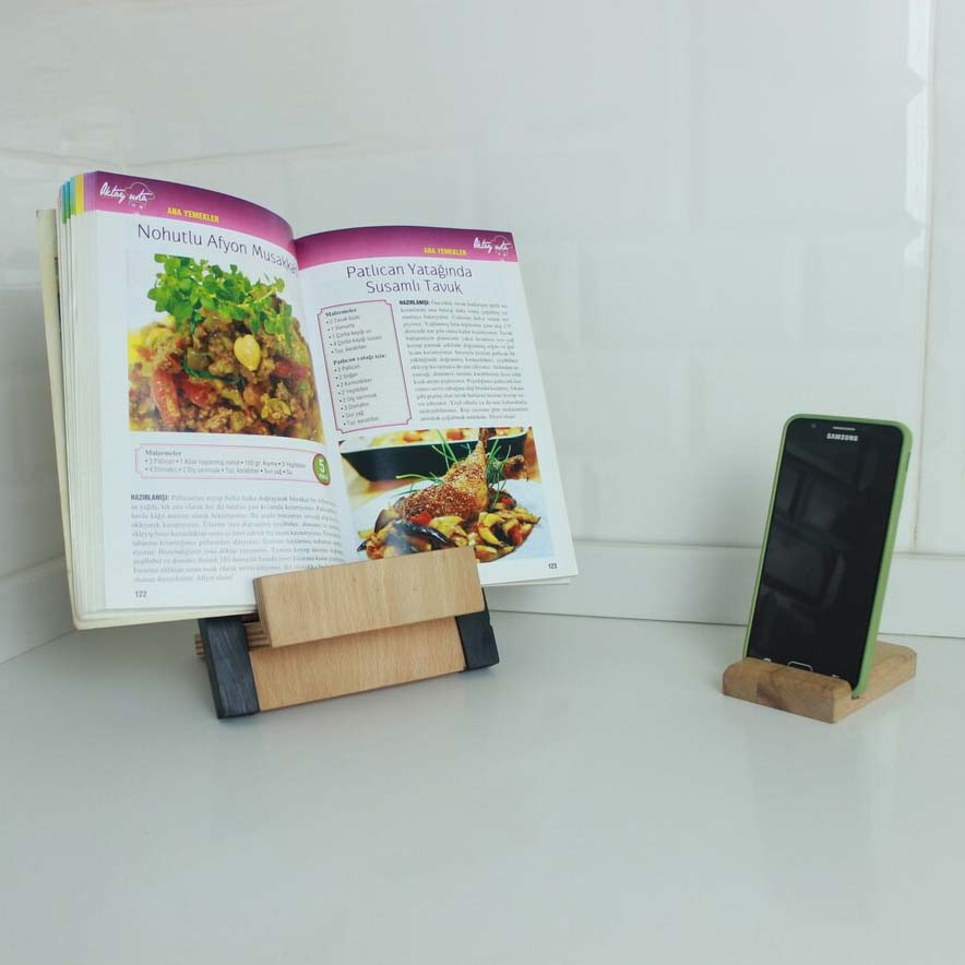 Personalized Wooden Cookbook Stand
