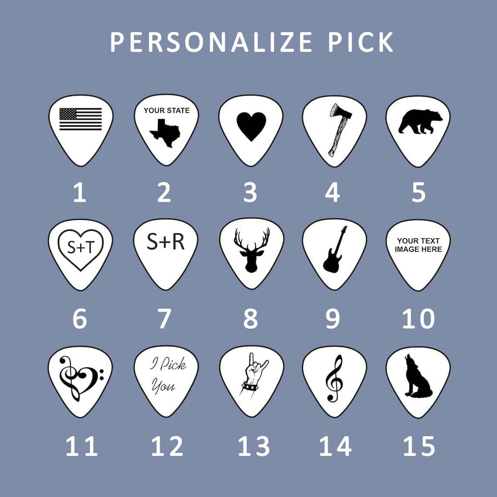Personalized Corlorful Guitar Pick With Case - Christmas Gift for Him