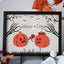 Personalized Wooden Sign Halloween Couple - Ghosts and Pumpkins