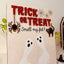 Personalized Wooden Halloween Footprint Trick Or Treat - Fun Activity For Kids