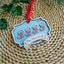 Personalized Wooden Ornament Family Socks With Names - Christmas Ornament