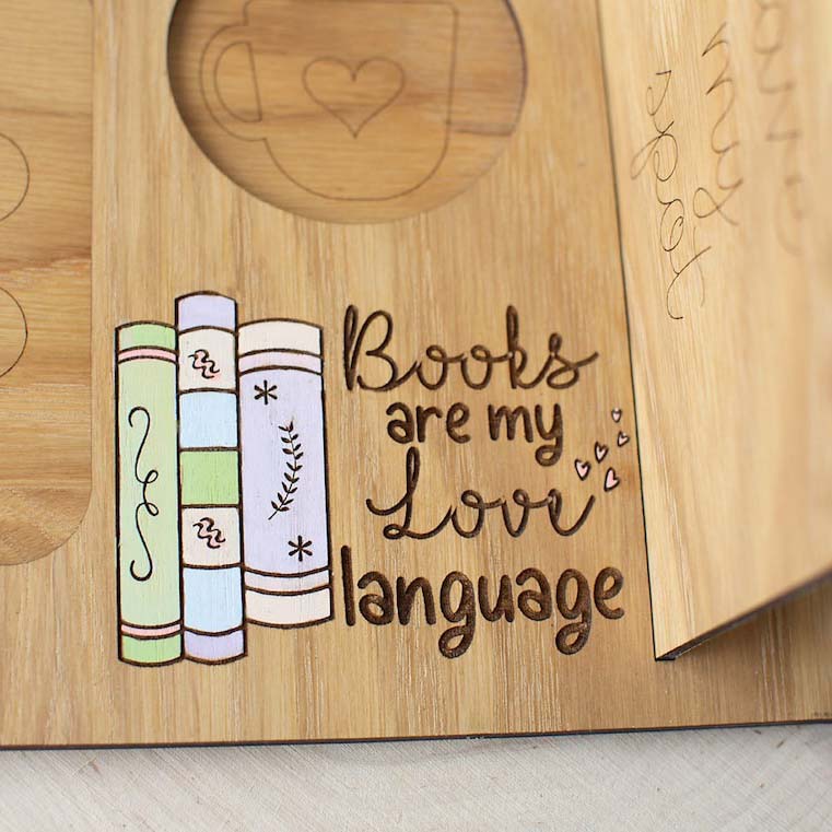 Personalized Book Stand With 3D Name - Christmas Gift For Her