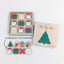 Personalized Wooden Christmas Tic Tac Toe Game With Box Lid - Christmas Gift For Kid