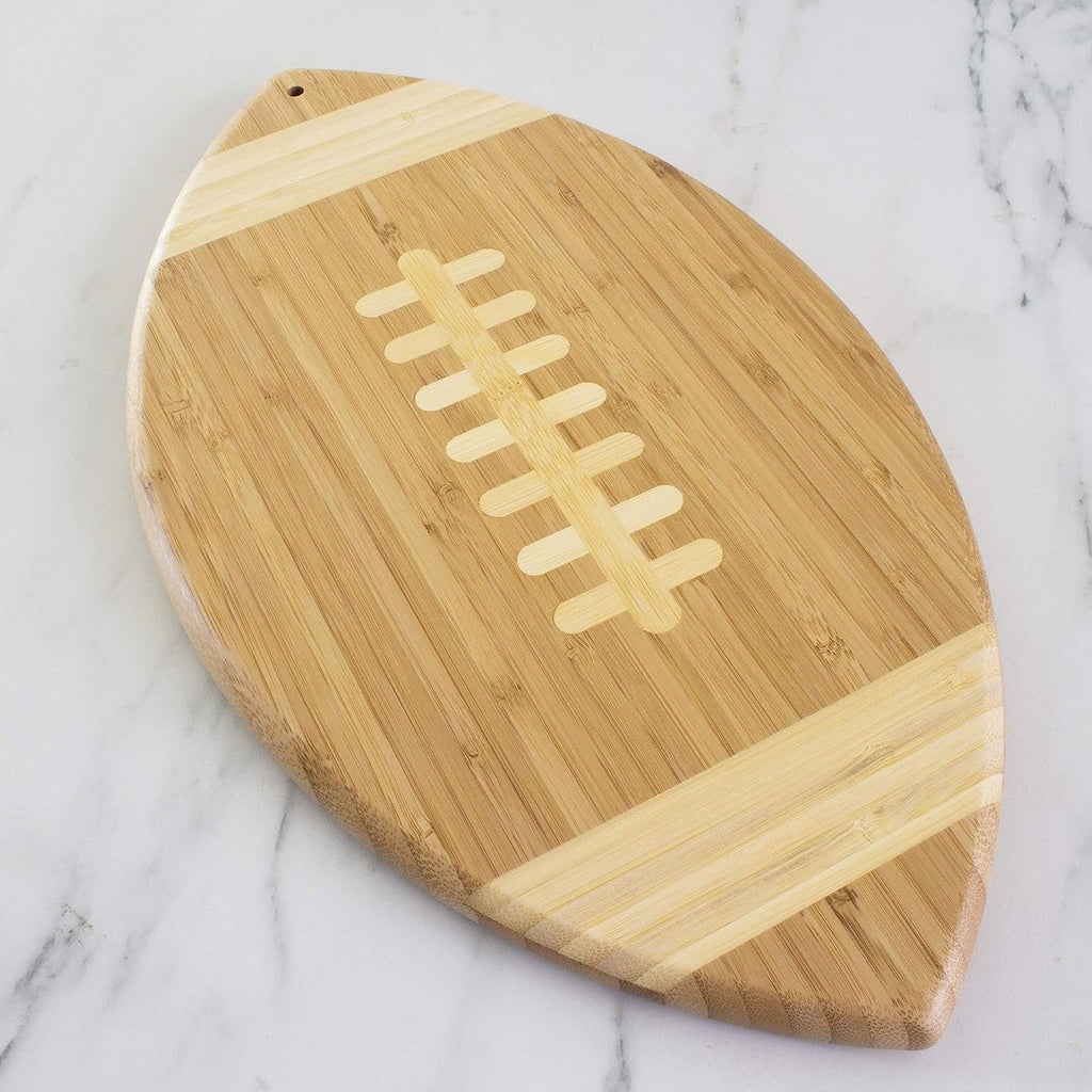 Personalized Wooden American Football Chopping Board, Couple Cutting Board - Christmas Gift For Couple