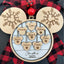 Personalized Mice Snowflake Ornament, Family Christmas Ornament
