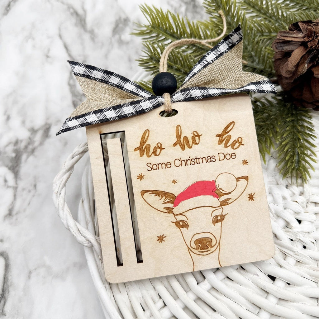 Reindeer Money Holder Christmas Ornament