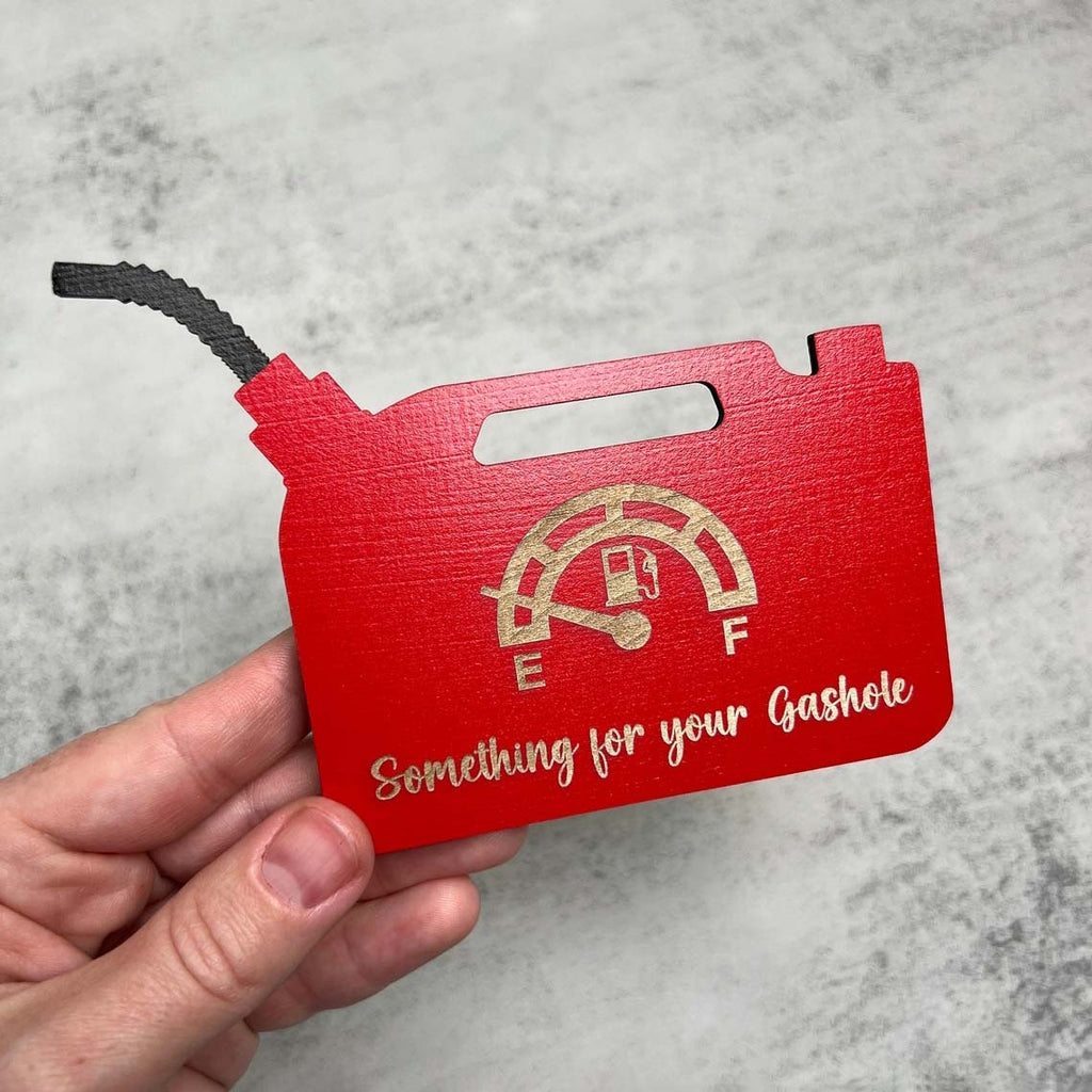 Personalized Christmas Gas Can Gift Card Holder