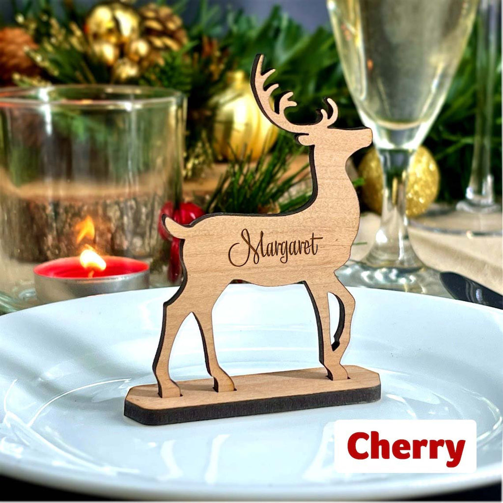 Personalized Christmas Reindeer Place Settings
