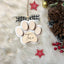 Personalized Christmas Dog Paw Ornament