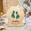 Personalized Santa Baby Footprint Plaque - Baby First Christmas