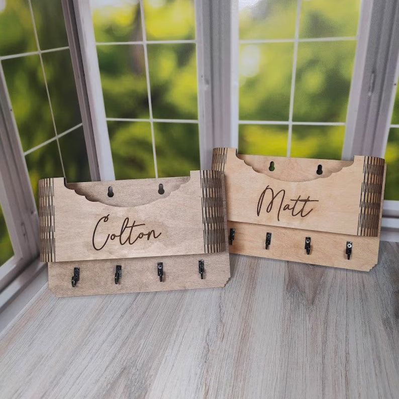 Wooden Wall Mounted Hat Holder Gift for Boyfriend