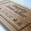 Personalized Wedding Gift Oak Wood Sharing Board - anniversary gifts for couples