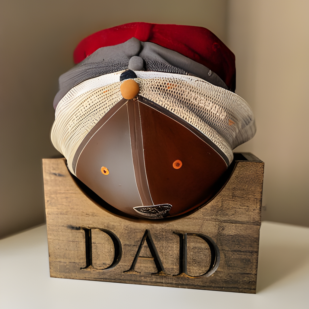 Custom Wooden Hat Holder Box Gift for Dad
