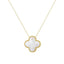 Clover Necklace with Mother of Pearl