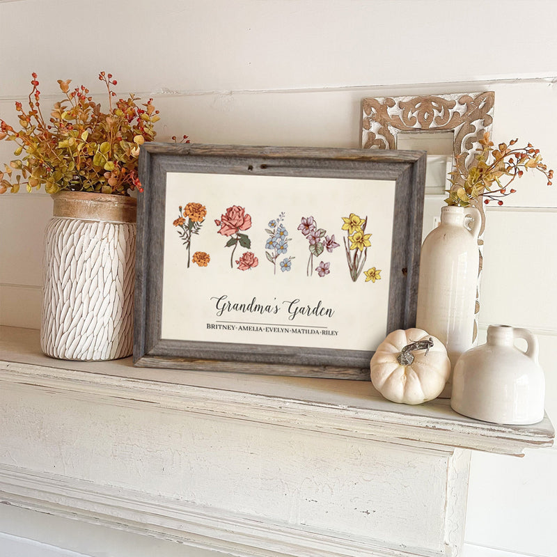 Personalized Grandma's Garden Of Love - Gift For Mom