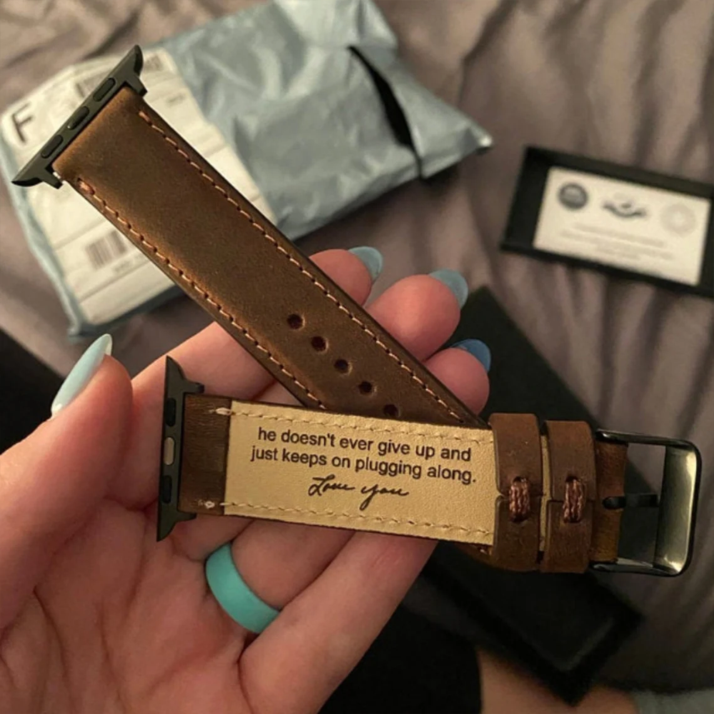 Personalized Handwriting Apple Watch Band - Unique Gifts for Men