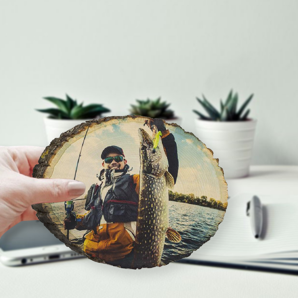 Fishing Decor - Fishing Picture on Wood for Dad