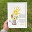 Sunflower Handprint With Poem For Mother, Grandma - Handprint Sign - Gift For Mom