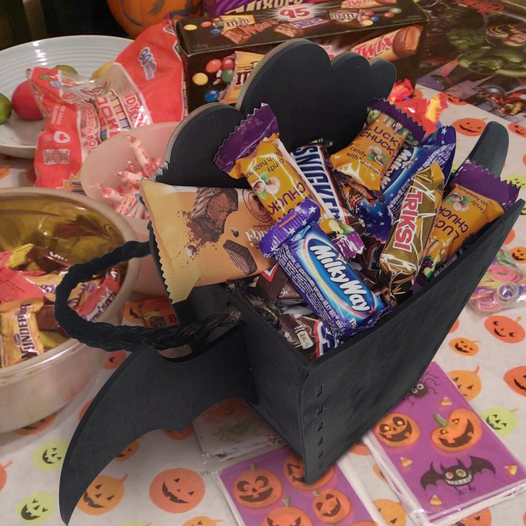 Personalized Halloween Bat Candy Box