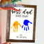 "Best Dad - Hands " Handprint Sign