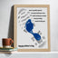 Child and Dad's Foot Print Sign - Father's Day Gift From Daughter & Son