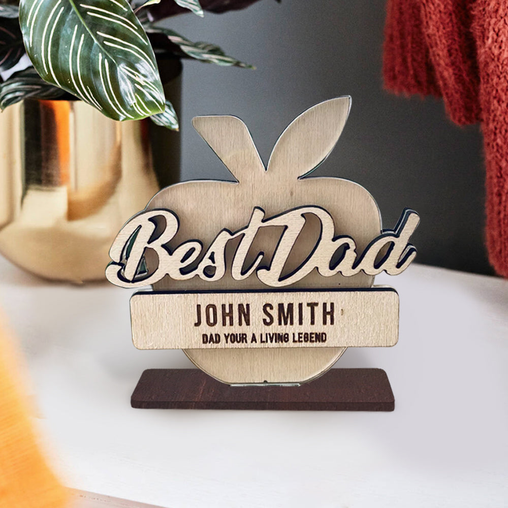 Best Dad Apple Sign, Father's Day gift