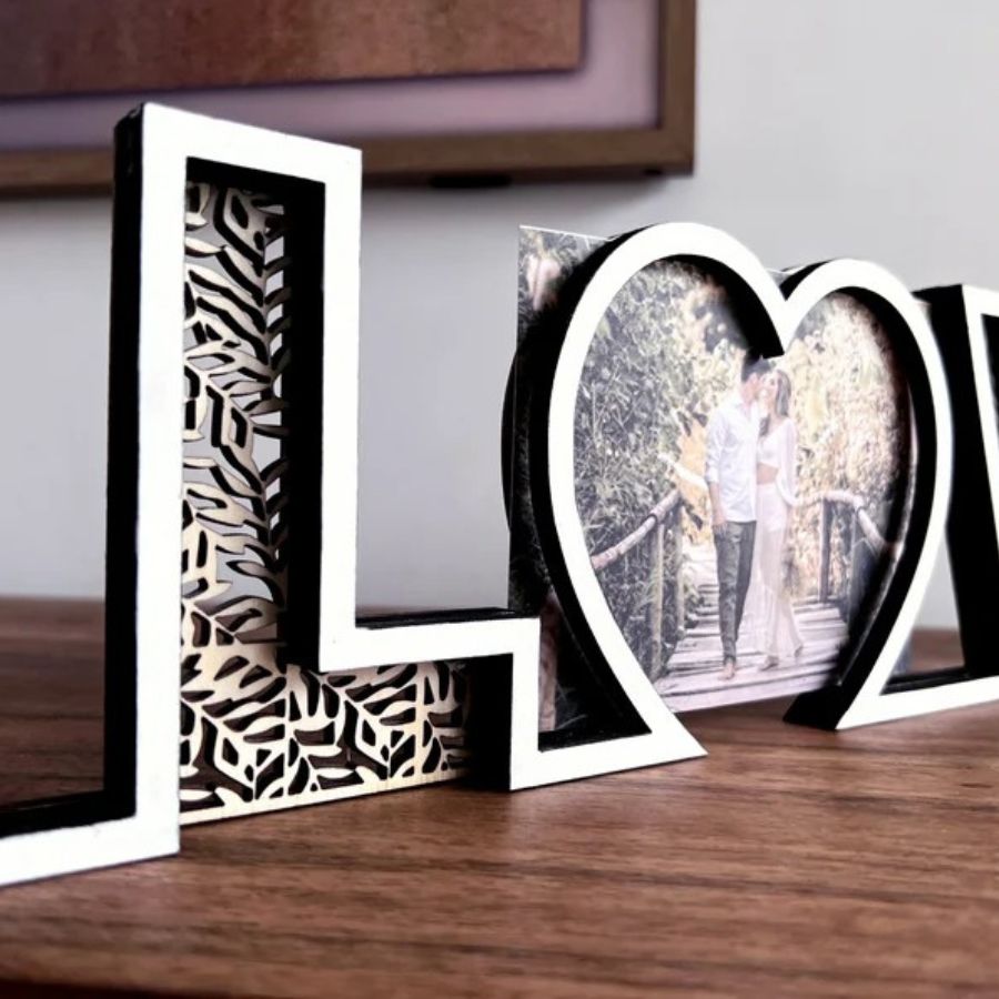 LOVE Wooden Frame - Couple Gift