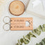 Personalized Wooden Initials & Date Couple Keyring - Gift for couple