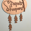 Personalized hanging wooden sign - Papa's Keepers fishing