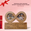 Custom Infinity-shaped photo frame as Couple Gifts, Anniversary, Valentine Gifts, Christmas Gift