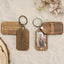 Personalized Wooden Photo Keychain | Gift For Dad