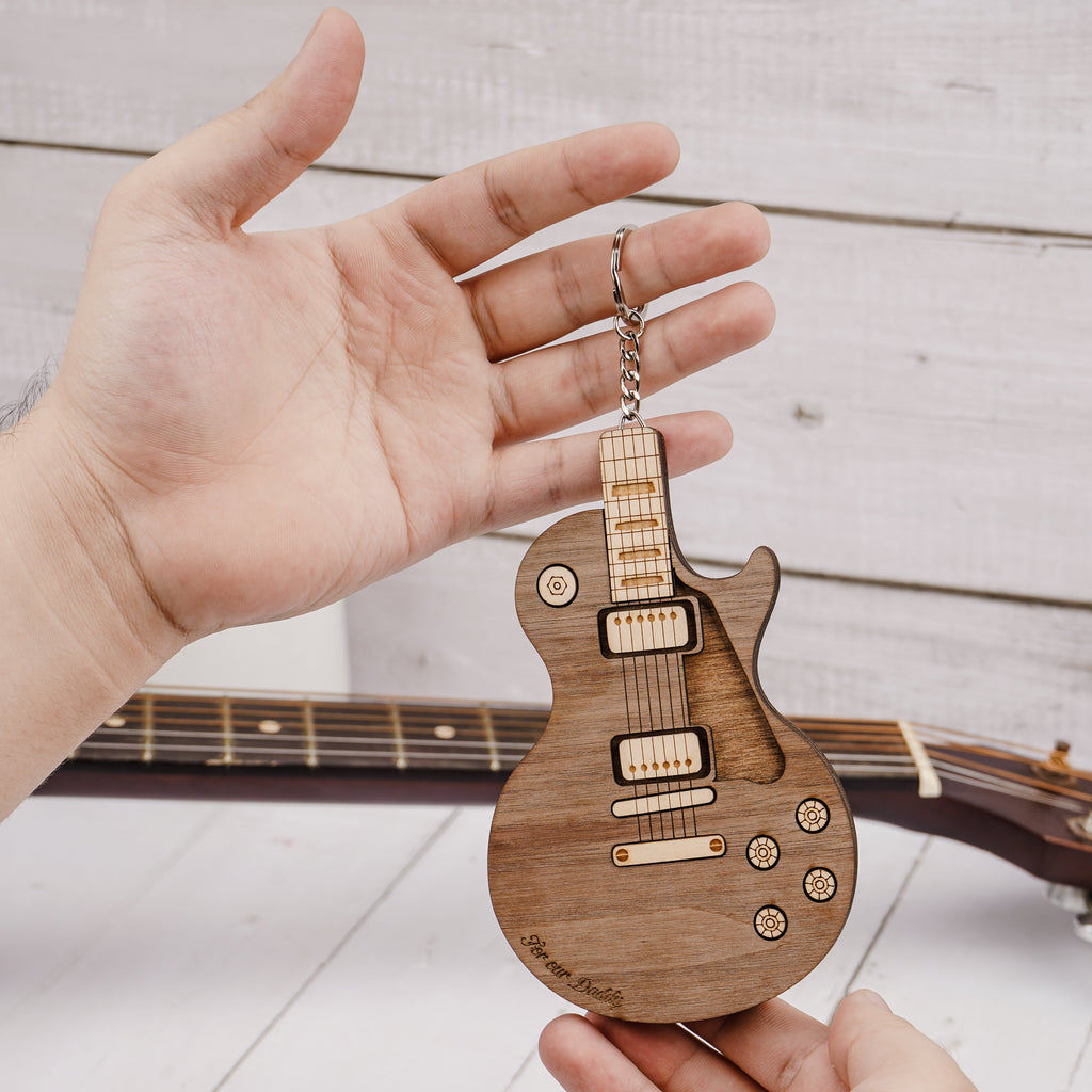Personalized Wooden Guitar Pick Case & Unique Picks | Gift For Men | Guitar Lover Gift
