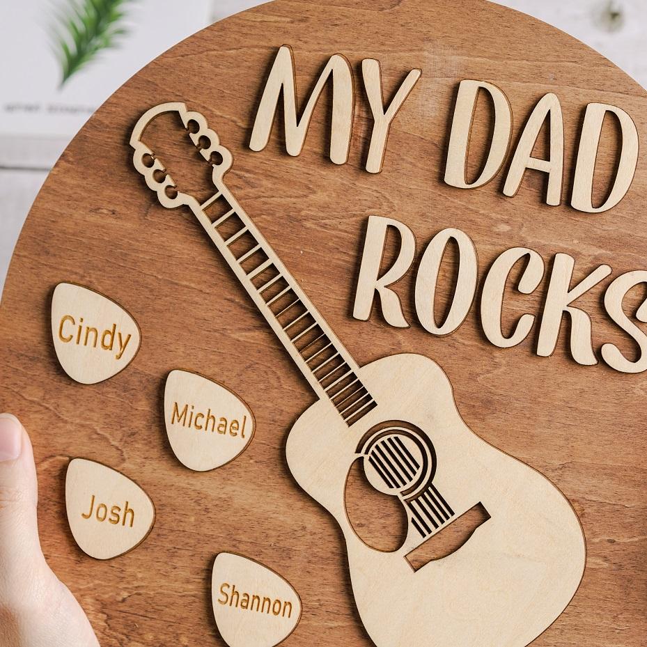 Personalized Guitar Wall Decor | Father's Day Gift