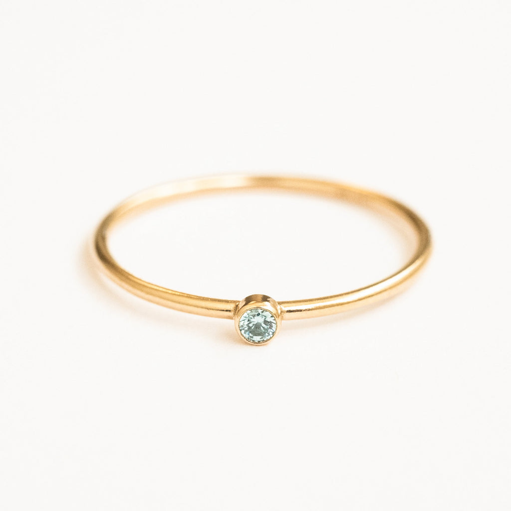 March Birthstone Ring (Aquamarine)