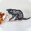Halloween Mantel Decor - Spooky Dog and Black Cat Silhouettes