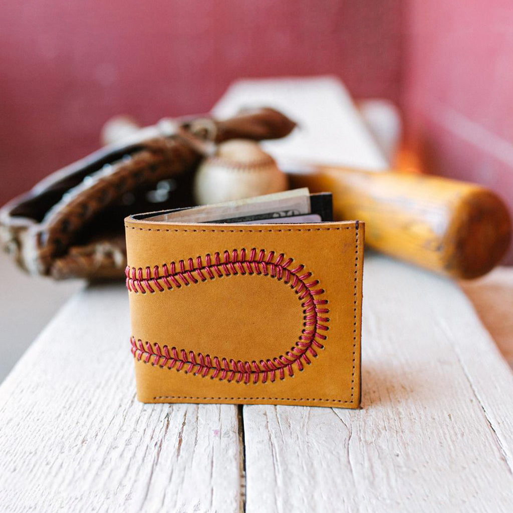 Baseball Leather Wallet, Baseball Coach Gift, Baseball gift for him