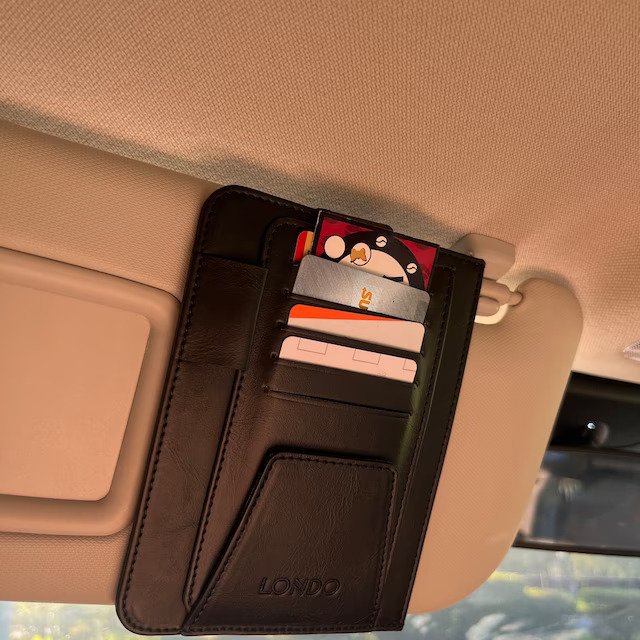 Personalized Leather Car Document Organizer - Unique Gifts for Him Her