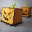 Jack O' Lantern Wooden Pumpkins - Halloween Decor
