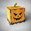 Jack O' Lantern Wooden Pumpkins - Halloween Decor