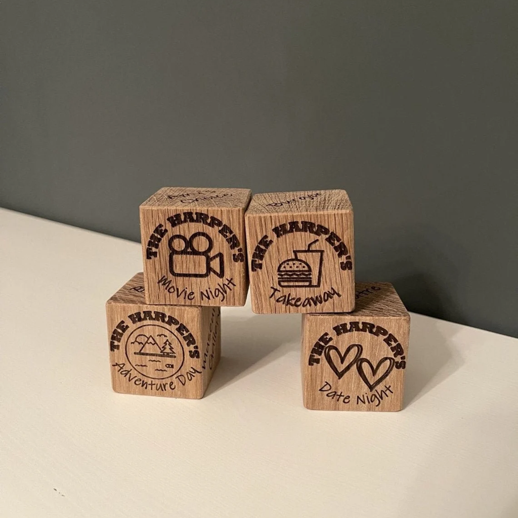 Personalized Couple Decision Dice, Anniversary Gift For Him Her