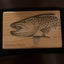 Personalized Letter Engraved Fly Fishing Box - Gift for Fisherman