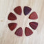 SET Wood Guitar Picks - Laser cut, Shaped by Hand Couple Gift