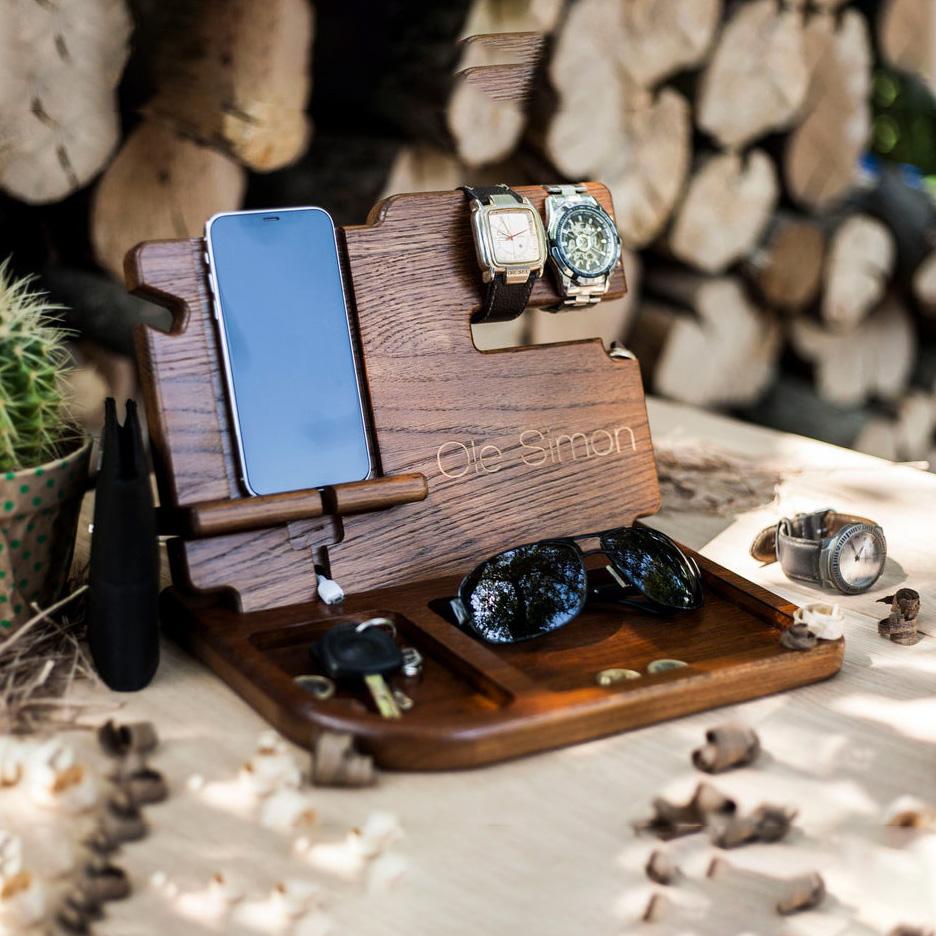 Personalized Docking Station, Father's Gift