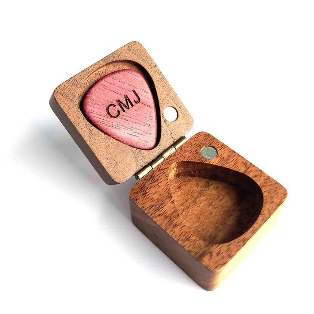 Personalized Custom Engraved Wood Guitar Pick - Gift For Him
