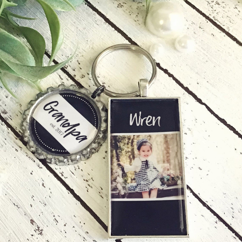 Personalized Photo Keychain for Men -  Gift For Father's Day