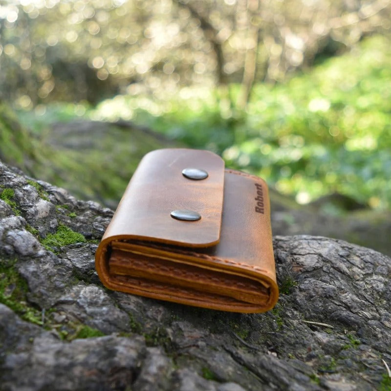 Personalized Front Pocket Leather Wallet - Wallet for Men