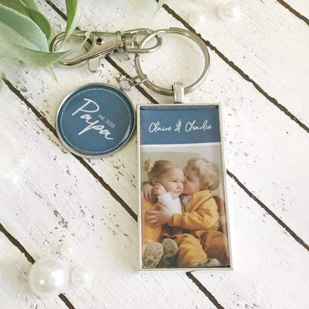 Personalized Photo Keychain for Men -  Gift For Father's Day