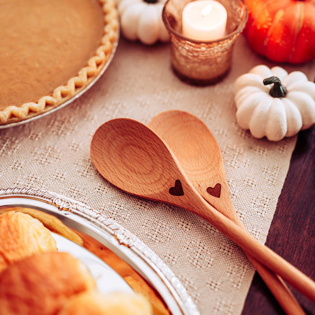 Wooden spoon, Thank you gift, Thanksgiving table decor