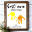 Best Mom, Hands Down - Handprint Sign - Gift For Mom