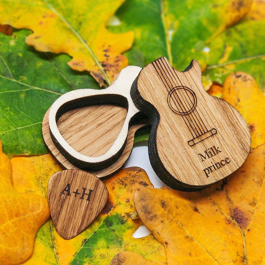 Personalized Guitar Pick Box | Gift For Guitar Lover